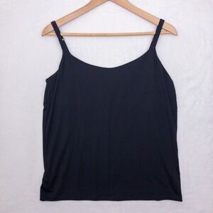 Duluth Armachillo Cooling Camisole Womens Small Black Shelf Bra Adjustable Tank